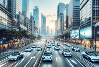 electric cars city streets